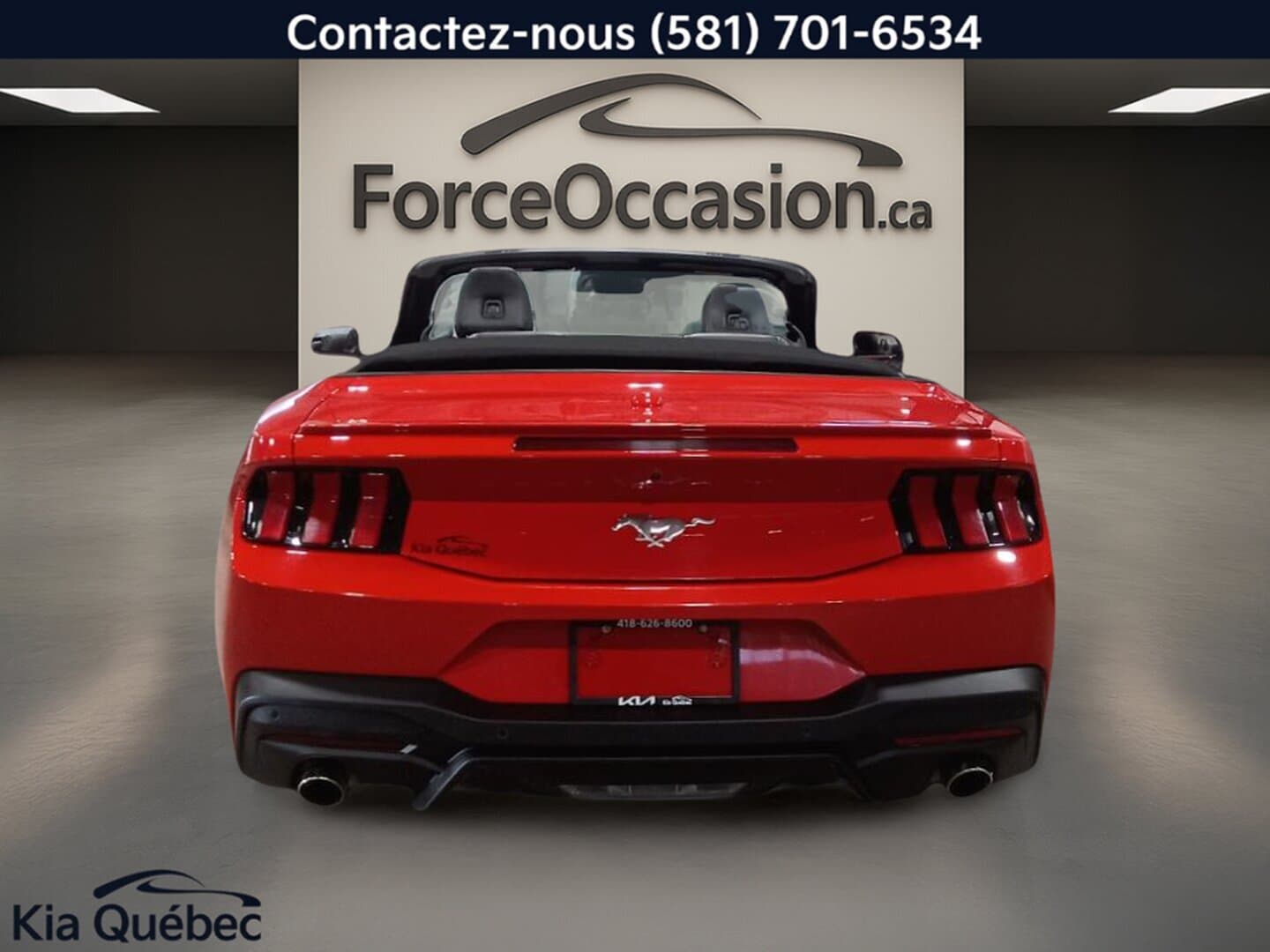 Ford Mustang ECOBOOST CONVERTIBLE *TURBO *BIZONE *CUIR *CAM&Eacute;RA *APPLE CAR PLAY/ANDROID AUTO 2025 — photo 9