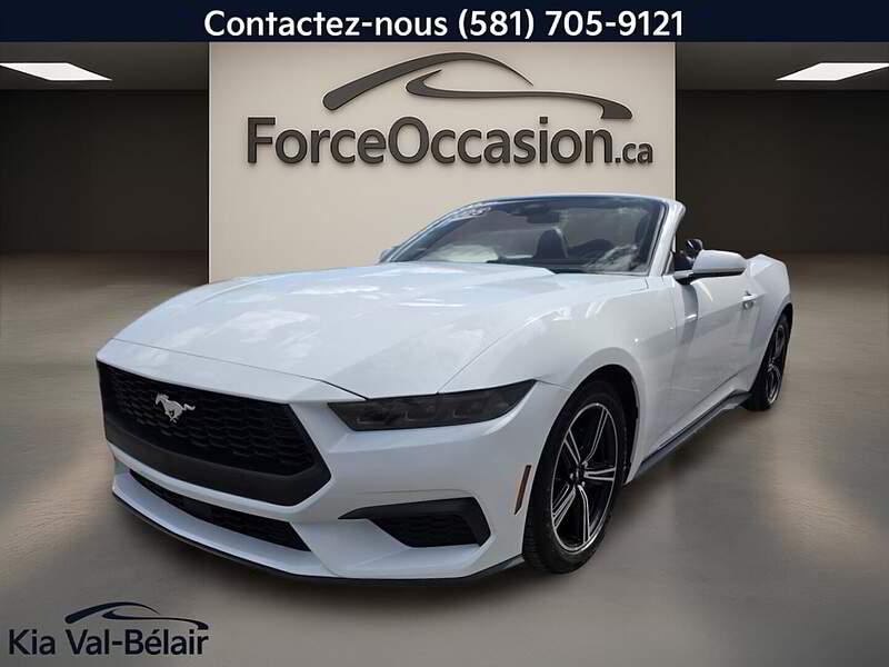 Ford Mustang ECOBOOST * 315HP * D&Eacute;CAPO * CUIR * GPS * VOLANT CHAUFF * 2025 — photo 2