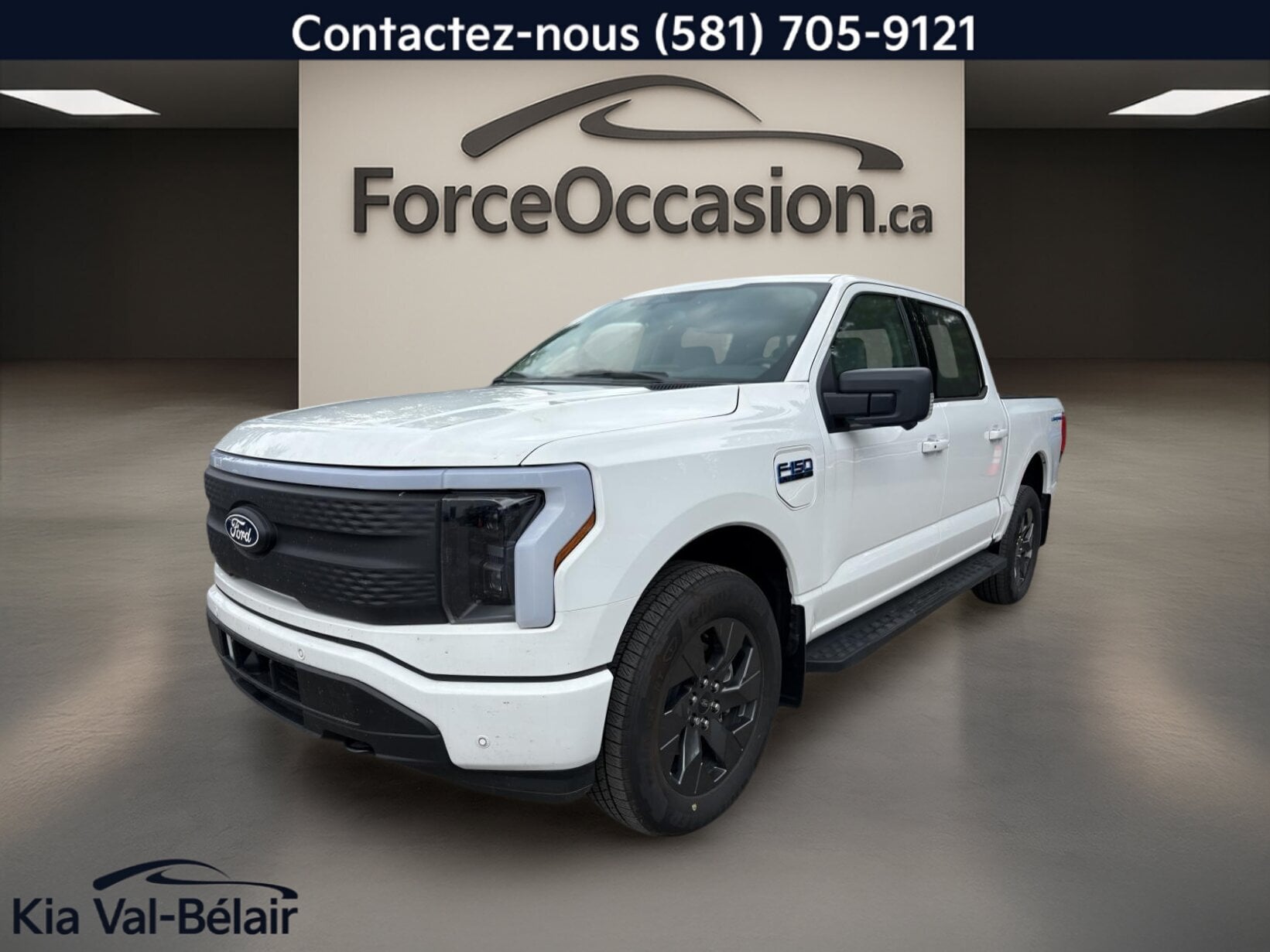 Ford F-150 Lightning FLASH * AWD * 536HP * CUIR * CAM&Eacute;RA 360&deg; * BANG &amp; OLUFSEN * 2025 Blanc à vendre à Donnacona