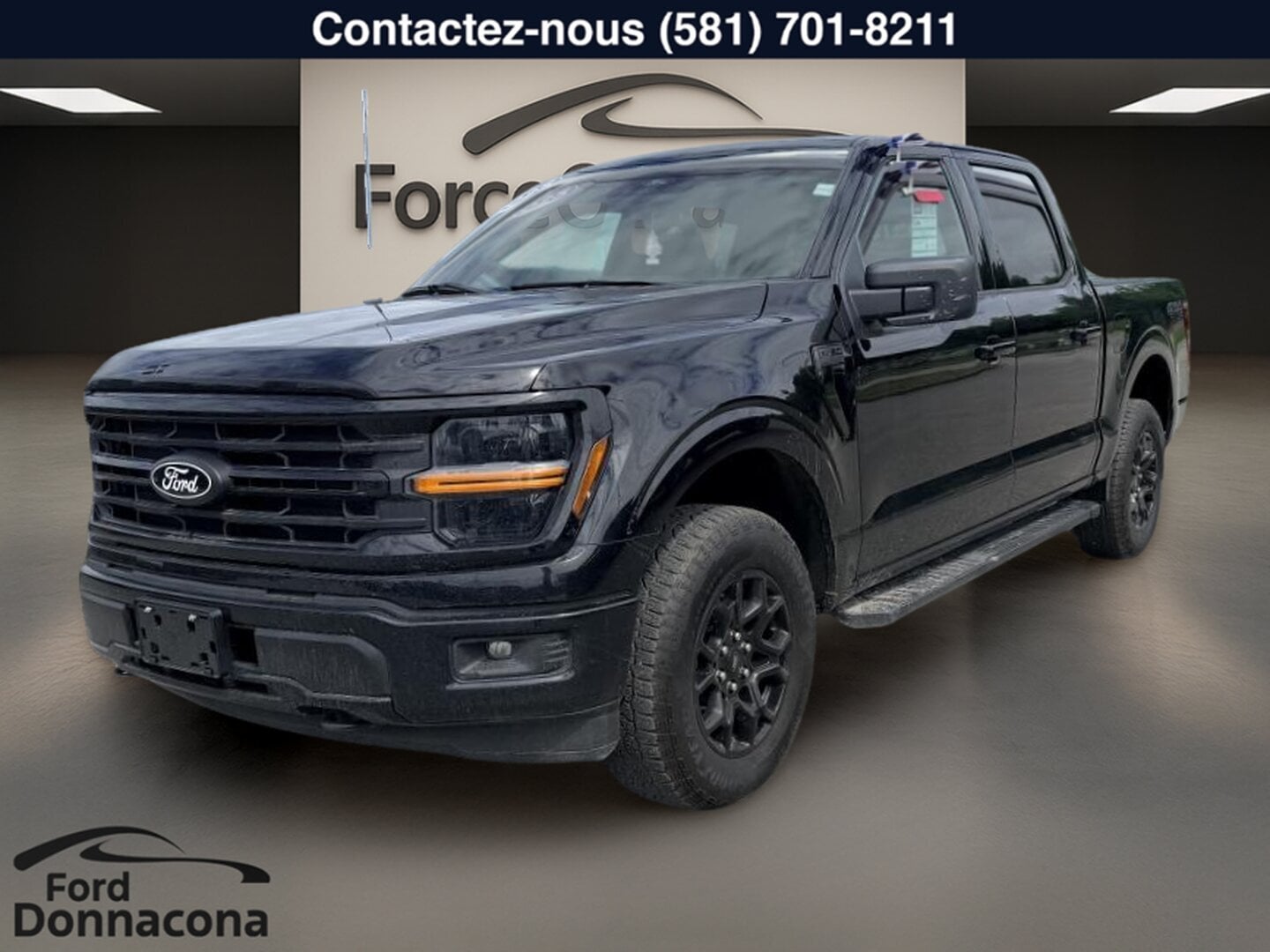 Ford F-150 XLT cabine SuperCrew 4x4 BO&Iuml;TE de 5,5 pi - MARCHE-PIEDS - TOILE DE COFFRE - 2,7L ECOBOOST 2025 Noir à vendre à Donnacona