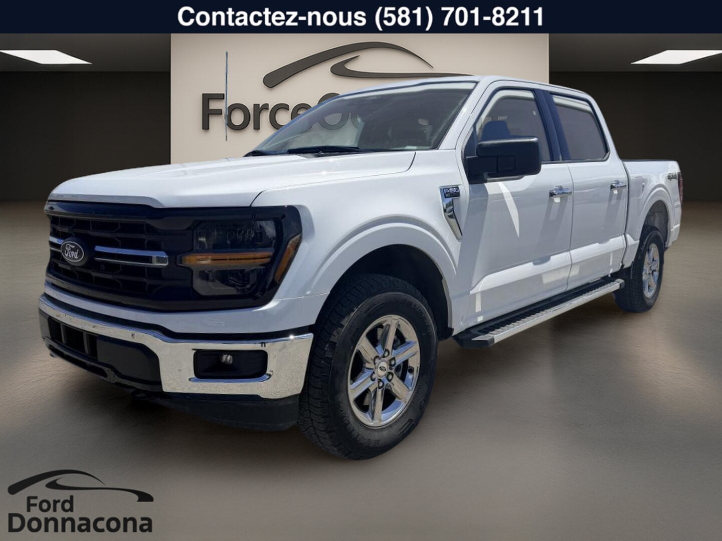 Ford F-150 XLT cabine SuperCrew 4x4 Bo&icirc;te de 5,5 pi - MARCHE-PIEDS - 6 PLACES - 3,5L ECOBOOST 2025 Blanc à vendre à Donnacona
